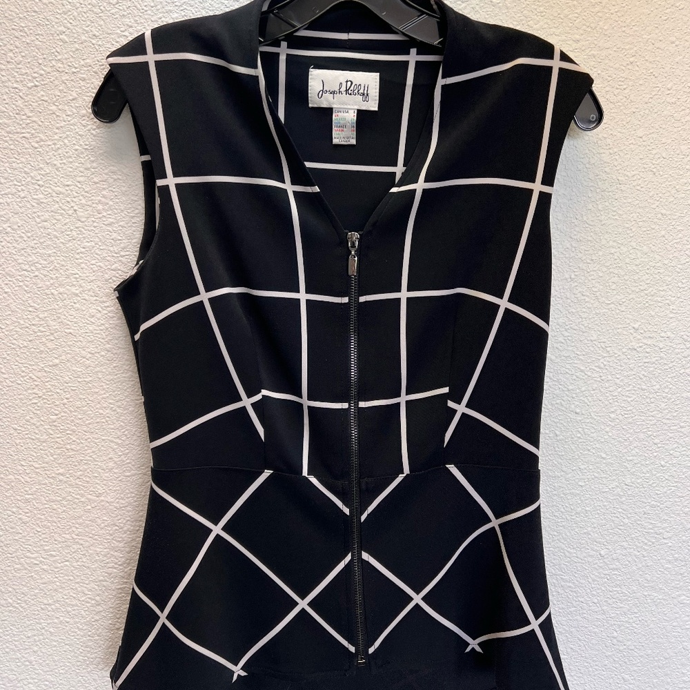 Joseph Ribkoff black/white top